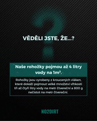 💧 Rohožky ideální do každého počasí, kdy špína a vlhkost zůstává “uzamčena” v rohoži.